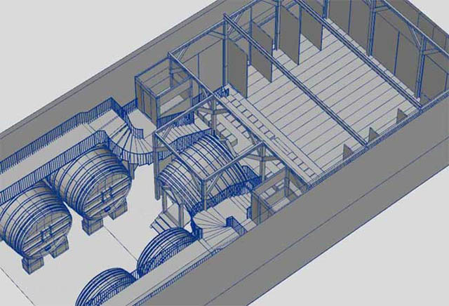 Création d'un petit théâtre dans un domaine viticole